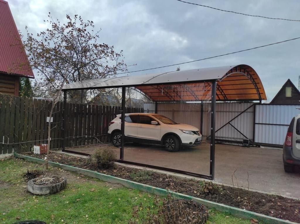 Прозрачные шторы ПВХ для навеса под автомобиль в Долгопрудном